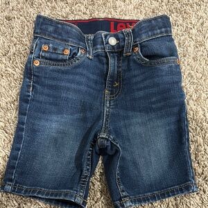 Levi's Blue Denim Shorts with Classic Style